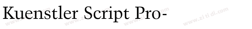 Kuenstler Script Pro字体转换 Kuenstler Script Pro字体转换